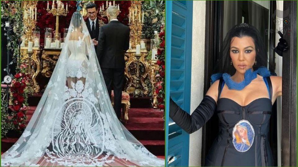 The Couple Married In Italy And True To Their Custom The Link Was Full Of Controversy Over The Influencers Wedding Dress