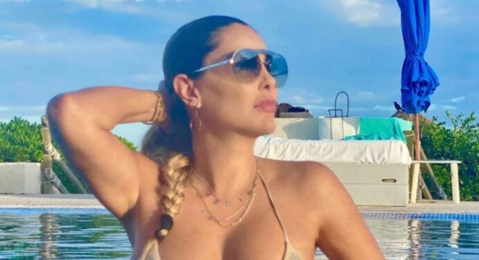 Ninel Conde raises the temperature of her fans with a hot photo on the beach