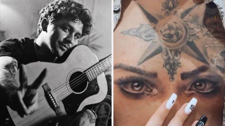 Christian Nodal: This is how the tattoo with which he replaced Belinda's eyes on his chest looks | PHOTO f960x540 519386 593461 0