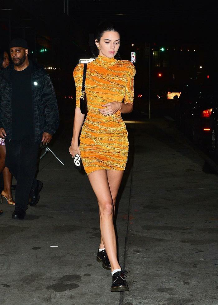 Kendall Jenner wears a transparent look at the Met Gala after party Kendall Jenner wears a transparent look at the Met Gala after party