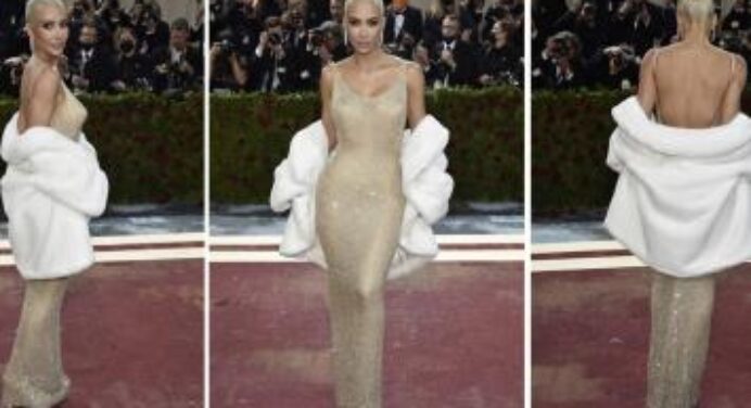 Met Gala. Kim Kardashian had to lose more than 7 kilos to wear Marilyn Monroe’s dress