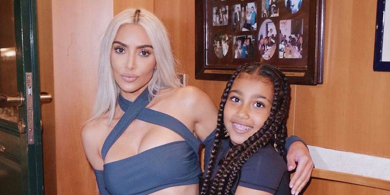 Kim Kardashian with North west