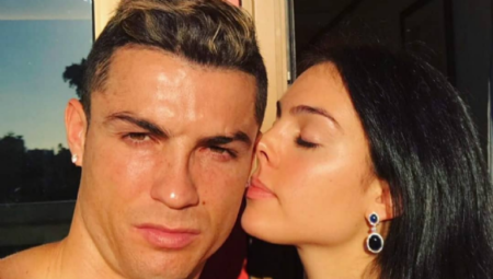 Georgina Rodríguez and Cristiano Ronaldo 