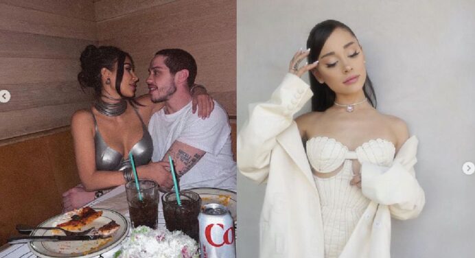 Kim Kardashian has been accused of dropping weight to imitate Pete Davidson’s ex-girlfriend Ariana Grande