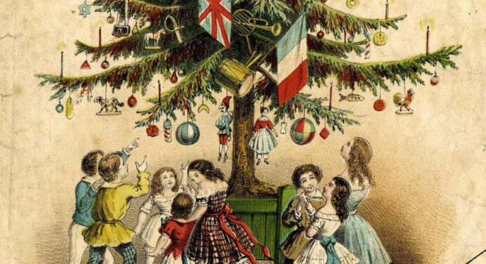 The Christmas tree is a modern invention, popularised by the American businessmen