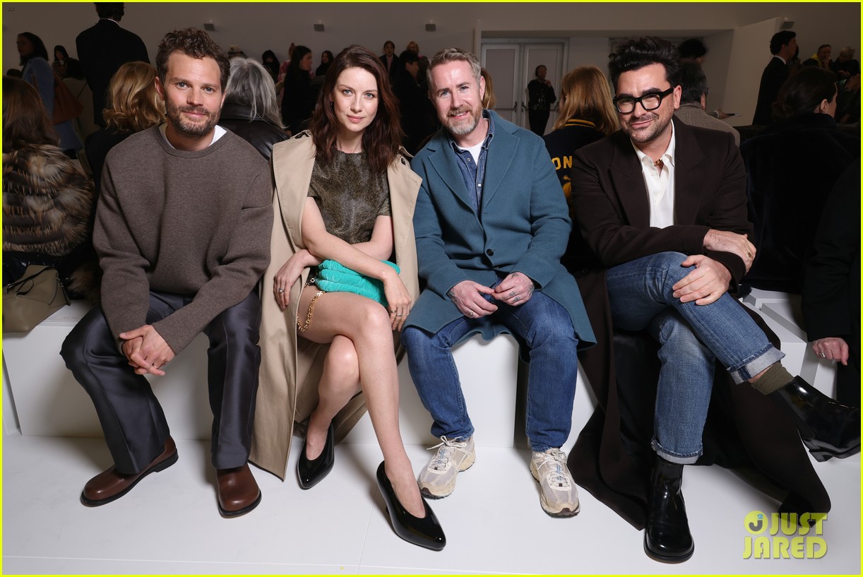 Jamie Dornan Meets 'Belfast' Co-Star Caitriona Balfe at the Loewe Show Loewe Show