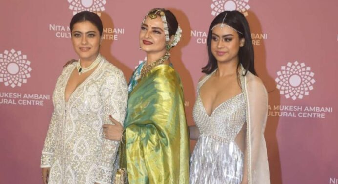 Nysa Devgan, Kajol’s daughter, Says ‘No’ To Solo Photo-Op At NMACC Red Carpet; See Her Hidden Inside Photos With BFFs