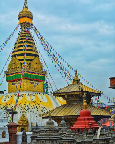 assorted-color temple miniatures during daytime photo