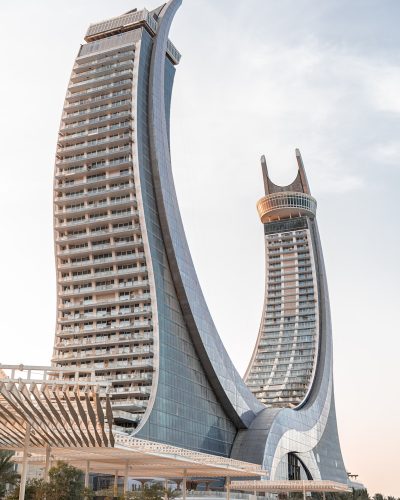 a couple of tall buildings