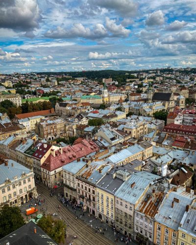 aerial view of city buildings during daytime